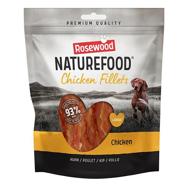 Rosewood NatureFood Chicken Fillet Dog Treats Value Pack 320g