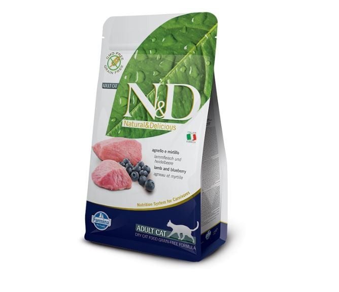 Farmina N&D Prime Lamb & Blueberry Recipe Adult Dry Cat Food