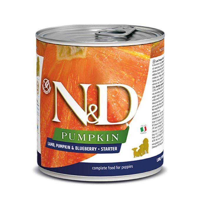 Farmina N&D Pumpkin Lamb, Pumpkin & Blueberry Starter Canned Wet Puppy Food 285g