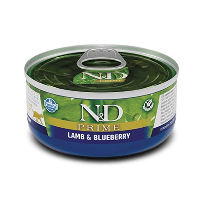 Farmina N&D Prime Lamb & Blueberry Canned Wet Cat Food 70g