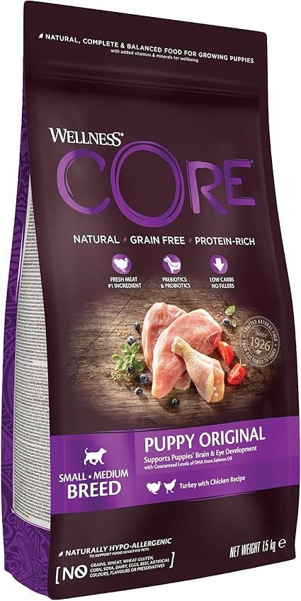 Wellness CORE Turkey with Chicken Recipe Small & Medium Puppy Original Dry Dog Food
