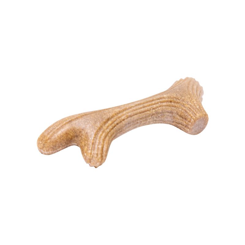 Nature-Inspired Wooden Antler Dog Chew Toy Gigwi Ecoline
