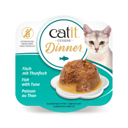 Catit Fish Dinner with Tempting Tuna & Carrot Wet Cat Food 75g