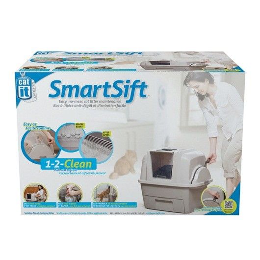 SmartSift by Catit Pull and Refresh Automatic Litter Box
