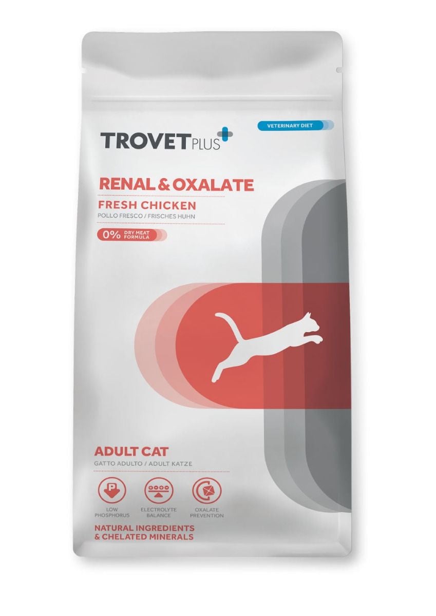 Trovet Plus Renal Oxalate Fresh Chicken Adult Dry Cat Food