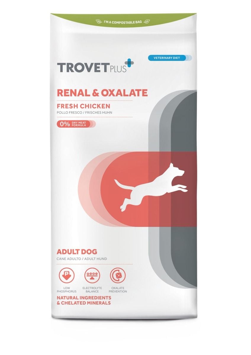 Trovet Plus Renal & Oxalate Fresh Chicken Veterinary Diets Adult Dry Dog Food