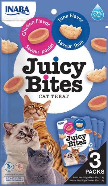 INABA Juice Bites Chicken & Tuna Cat Treats 33.9g