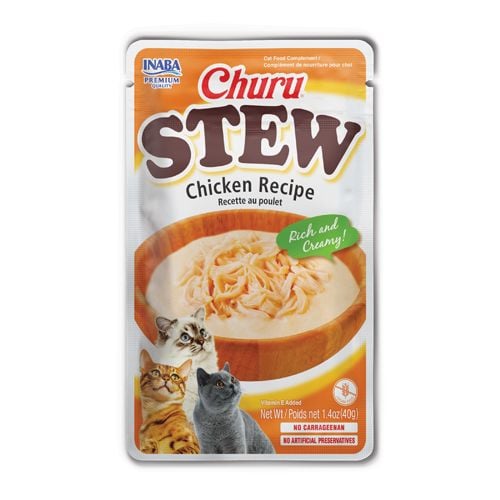 INABA Churu Stew Chicken Recipe Wet Cat Food 40g